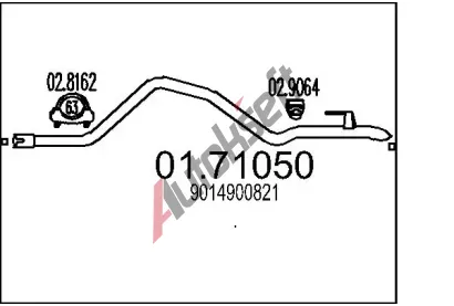 MTS Vfukov trubka MTS 01.71050, 01.71050