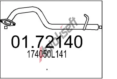 MTS V�fukov� trubka MTS 01.72140, 01.72140
