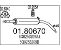 Stedn tlumi vfuku MTS ‐ MTS 01.80670