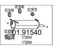 Zadn tlumi vfuku MTS ‐ MTS 01.91540