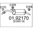 Zadn tlumi vfuku MTS ‐ MTS 01.92170