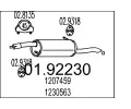 Zadn tlumi vfuku MTS ‐ MTS 01.92230