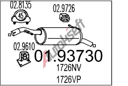 MTS Zadn tlumi vfuku MTS 01.93730, 01.93730