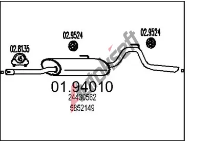 MTS Zadn� tlumi� v�fuku MTS 01.94010, 01.94010