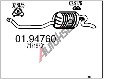 MTS Zadn tlumi vfuku MTS 01.94760, 01.94760