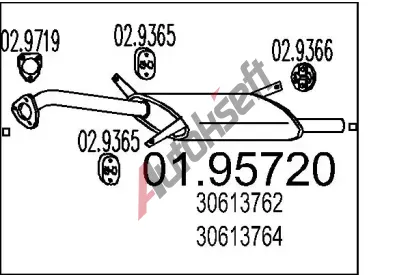 MTS Zadn tlumi vfuku MTS 01.95720, 01.95720