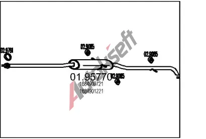 MTS Zadn tlumi vfuku MTS 01.95770, 01.95770