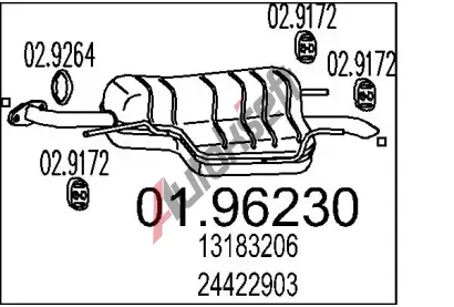 MTS Zadn tlumi vfuku MTS 01.96230, 01.96230