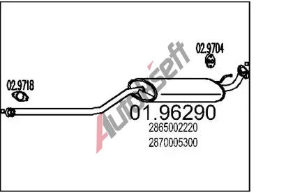 MTS Zadn tlumi vfuku MTS 01.96290, 01.96290