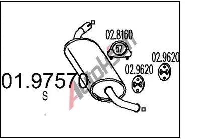 MTS Zadn tlumi vfuku MTS 01.97570, 01.97570
