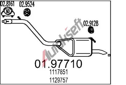 MTS Zadn tlumi vfuku MTS 01.97710, 01.97710