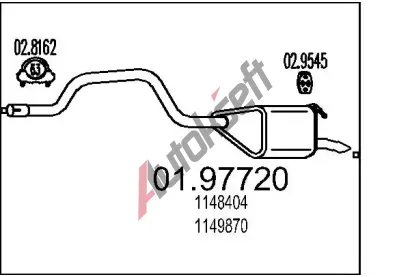 MTS Zadn tlumi vfuku MTS 01.97720, 01.97720
