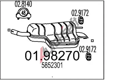 MTS Zadn tlumi vfuku MTS 01.98270, 01.98270