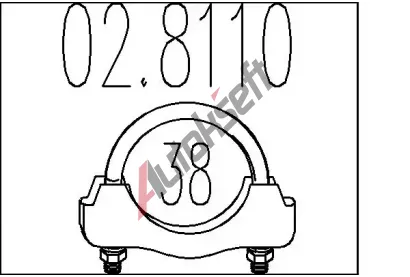 MTS Spojovac trubky vfukovho systmu MTS 02.8110, 02.8110