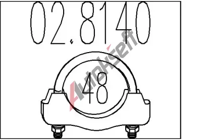 MTS Spojovac trubky vfukovho systmu MTS 02.8140, 02.8140