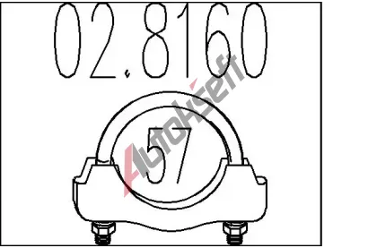 MTS Spojovac trubky vfukovho systmu MTS 02.8160, 02.8160