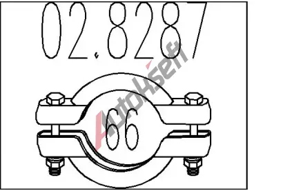 MTS Spojovac trubky vfukovho systmu MTS 02.8287, 02.8287