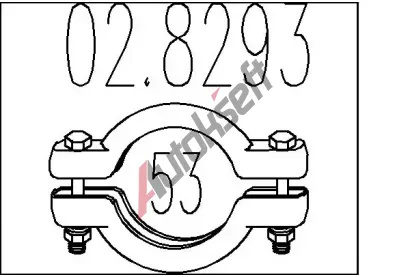 MTS Spojovac trubky vfukovho systmu MTS 02.8293, 02.8293
