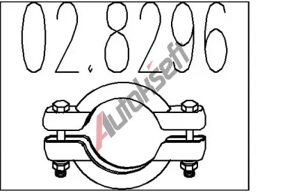 MTS Spojovac trubky vfukovho systmu MTS 02.8296, 02.8296