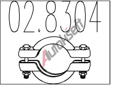 MTS Spojovac trubky vfukovho systmu MTS 02.8304, 02.8304