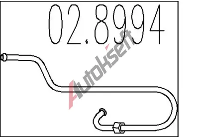 MTS Spojovac trubky vfukovho systmu MTS 02.8994, 02.8994