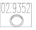 Tsnic krouek vfukov trubky MTS ‐ MTS 02.9352