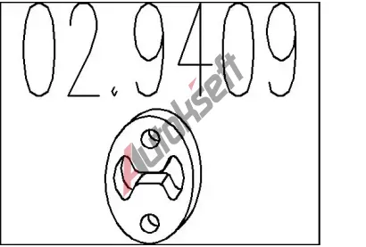 MTS Zarka tlumie vfuku MTS 02.9409, 02.9409