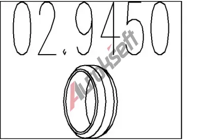 MTS Tsnic krouek vfukov trubky MTS 02.9450, 02.9450