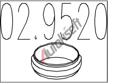 MTS Tsnn vfukov trubky MTS 02.9520, 02.9520