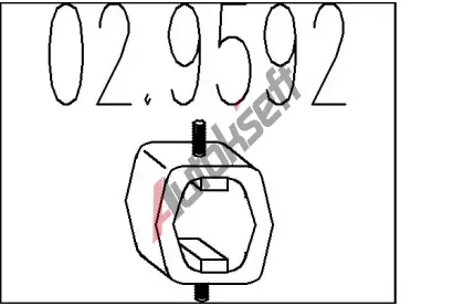 MTS Zarka tlumie vfuku MTS 02.9592, 02.9592