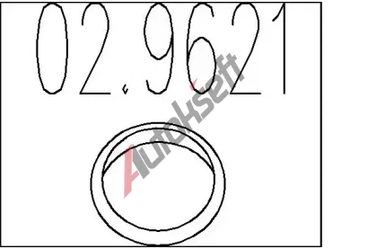 MTS Tsnic krouek vfukov trubky MTS 02.9621, 02.9621