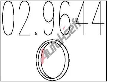 MTS Tsnic krouek vfukov trubky MTS 02.9644, 02.9644
