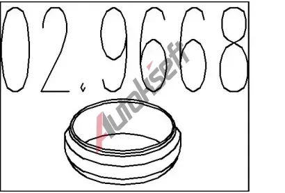 MTS T�snic� krou�ek v�fukov� trubky MTS 02.9668, 02.9668