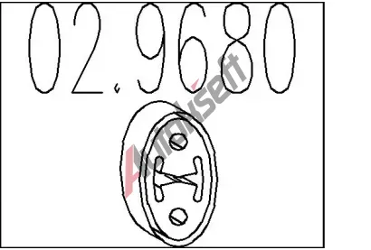 MTS Zarka tlumie vfuku MTS 02.9680, 02.9680