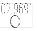 Tsnic krouek vfukov trubky MTS ‐ MTS 02.9691