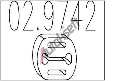 MTS Zarka tlumie vfuku MTS 02.9742, 02.9742