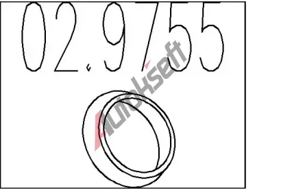 MTS Tsnic krouek vfukov trubky MTS 02.9755, 02.9755