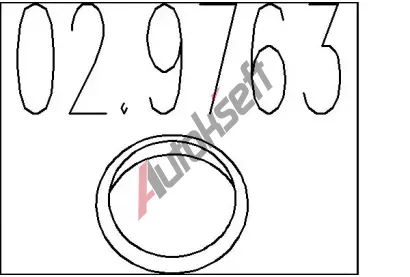 MTS Tsnic krouek vfukov trubky MTS 02.9763, 02.9763