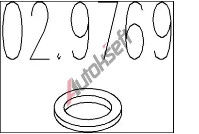 MTS Tsnic krouek vfukov trubky MTS 02.9769, 02.9769
