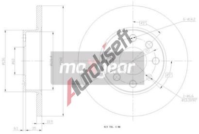 MAXGEAR Brzdov kotou - 240 mm MXG 19-0795, 19-0795
