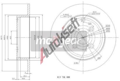 MAXGEAR Brzdov kotou - 279 mm MXG 19-0963, 19-0963