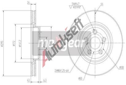 MAXGEAR Brzdov kotou - 295 mm MXG 19-0969, 19-0969