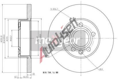 MAXGEAR Brzdov kotou - 282 mm MXG 19-0990, 19-0990