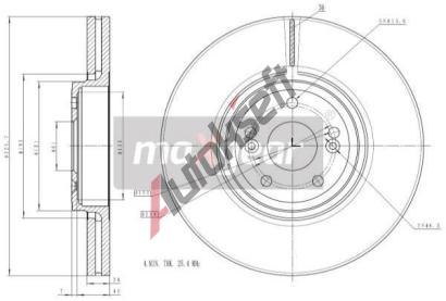 MAXGEAR Brzdový kotouč - 324 mm MXG 19-1300, 19-1300  MAXGEAR Brzdový kotouč - 324 mm MXG 19-1300, 19-1300