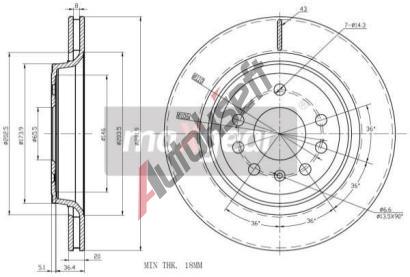 MAXGEAR Brzdov kotou - 292 mm MXG 19-1304, 19-1304