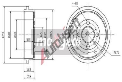 MAXGEAR Brzdov buben MXG 19-1344, 19-1344