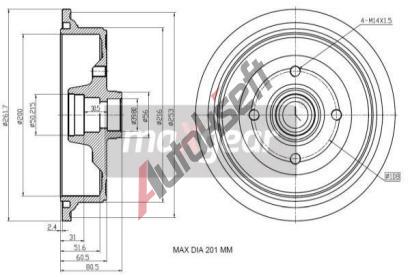 MAXGEAR Brzdový buben MXG 19-1348, 19-1348  MAXGEAR Brzdový buben MXG 19-1348, 19-1348