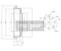 Brzdov buben MAXGEAR ‐ MXG 19-1361