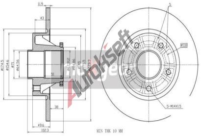 MAXGEAR Brzdov kotou - 280 mm MXG 19-1834, 19-1834