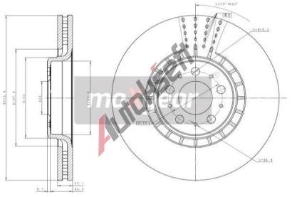 MAXGEAR Brzdov kotou - 336 mm MXG 19-1835, 19-1835